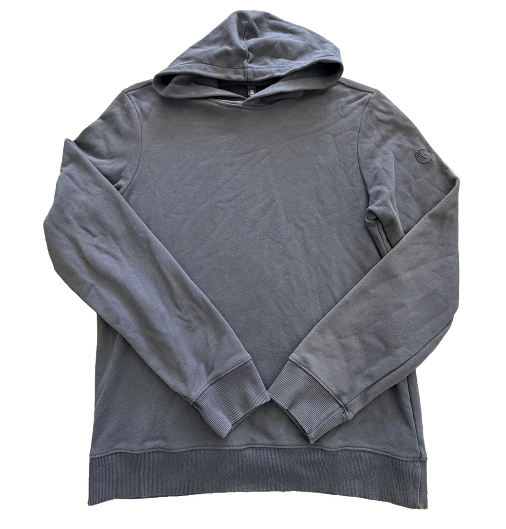 Vuori Cypress Hoodie Mens M Dark Gray Pullover Sweatshirt V258 Cotton Blend Logo